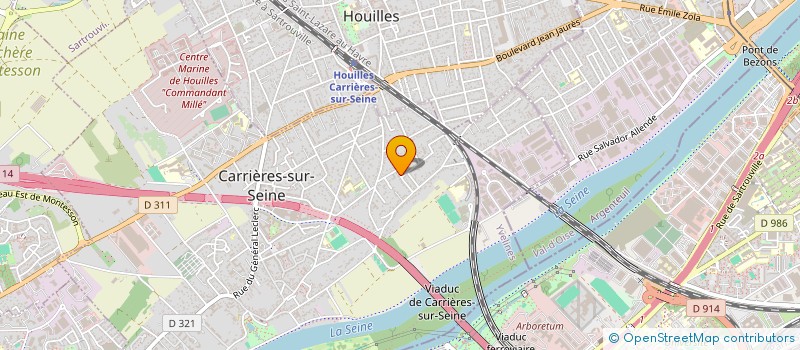 localisation de l'entreprise MONSIEUR AMAURY PATTE  CARRIERES-SUR-SEINE