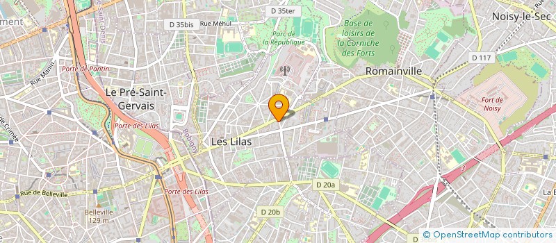 localisation de l'entreprise MONSIEUR AMAURY PEYRUSSAN à LES LILAS