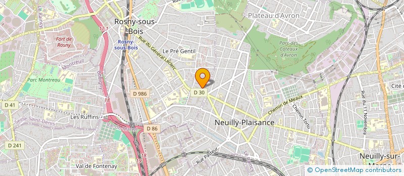 localisation de l'entreprise MONSIEUR AMAURY PITZ à ROSNY-SOUS-BOIS