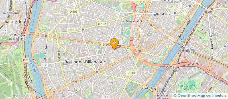 localisation de l'entreprise MONSIEUR AMAURY POULAIN--DUGAY à BOULOGNE-BILLANCOURT