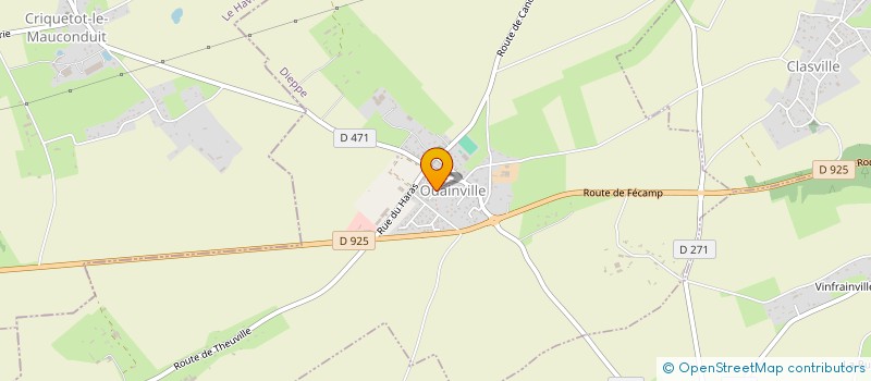 localisation de l'entreprise MONSIEUR AMAURY POYER  ANGERVILLE-LA-MARTEL