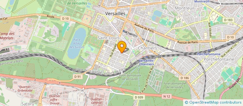 localisation de l'entreprise MONSIEUR AMAURY PROUVOST à VERSAILLES