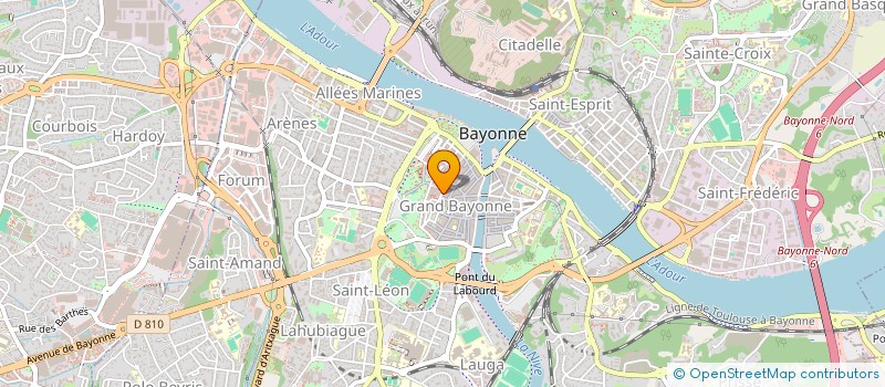 localisation de l'entreprise MONSIEUR AMAURY RAVACHE  BAYONNE