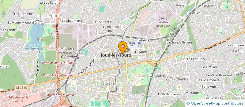 localisation de l'entreprise MONSIEUR AMAURY RAVILLY  JOUE-LES-TOURS