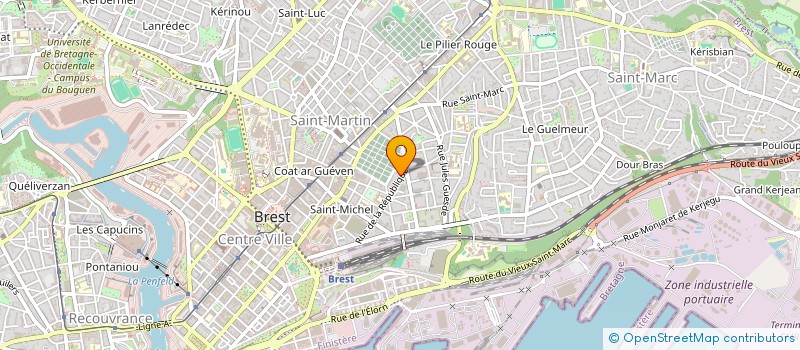localisation de l'entreprise MONSIEUR AMAURY SAUTRON à BREST