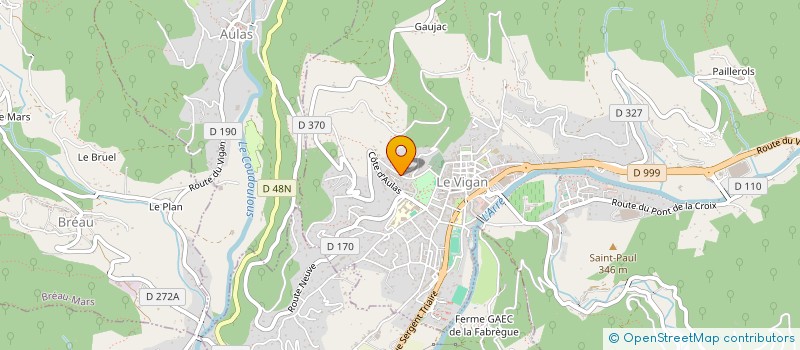 localisation de l'entreprise MONSIEUR AMAURY SIMON  LE VIGAN