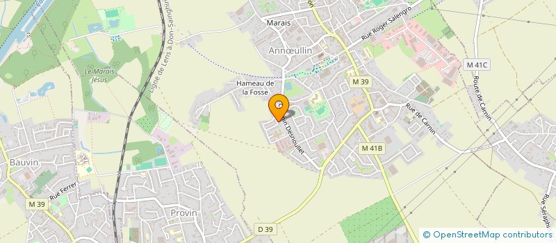 localisation de l'entreprise MONSIEUR AMAURY VANGELUWE  ANNULLIN