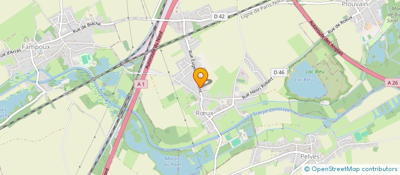 localisation de l'entreprise MONSIEUR AMAURY VAZE  RUX