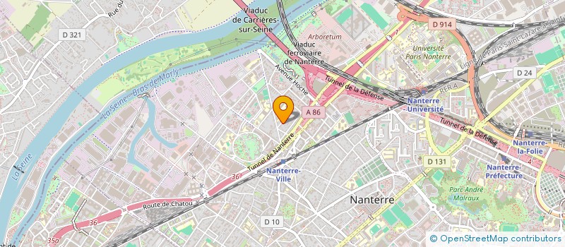 localisation de l'entreprise MONSIEUR AMAZIGH LAKROUZ  NANTERRE