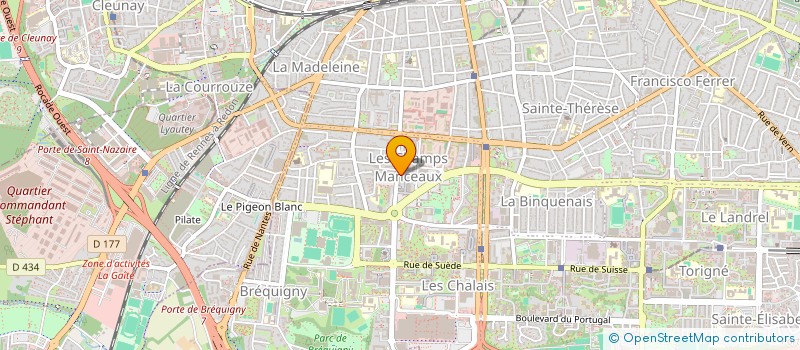 localisation de l'entreprise MONSIEUR AMBA EFFOUDOU  RENNES