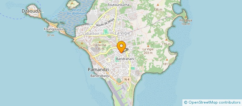 localisation de l'entreprise MONSIEUR AMBDI CHERIF à BANDRABOUA