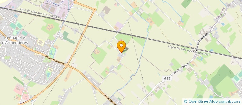 localisation de l'entreprise MONSIEUR AMBROISE BONNEL  HOUPLINES