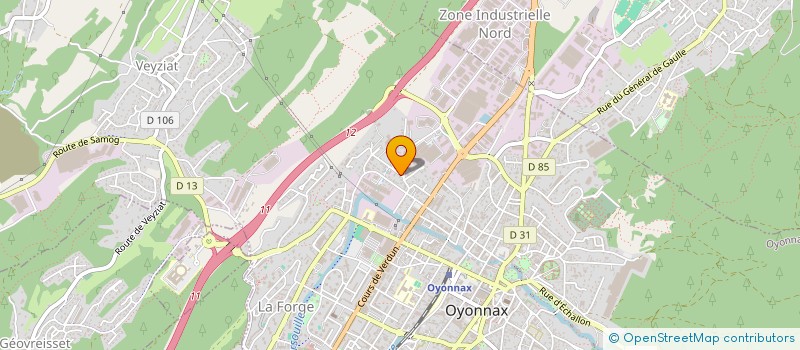 localisation de l'entreprise MONSIEUR AMBROISE CERUTTI à OYONNAX