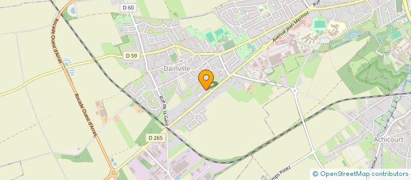 localisation de l'entreprise MONSIEUR AMBROISE DEBUIRE  AGNEZ-LES-DUISANS