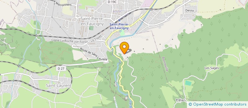 localisation de l'entreprise MONSIEUR AMBROISE FORESTIER  SAINT-PIERRE-EN-FAUCIGNY