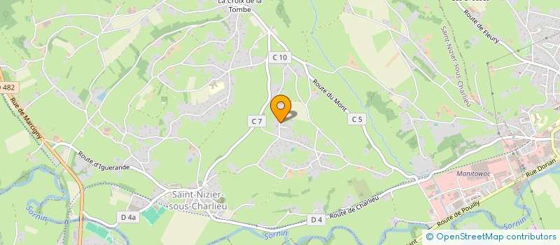 localisation de l'entreprise MONSIEUR AMBROISE FOUILLAND  SAINT-NIZIER-SOUS-CHARLIEU