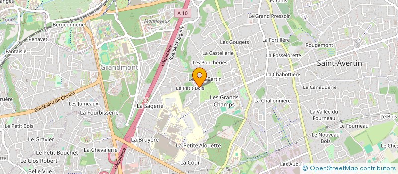 localisation de l'entreprise MONSIEUR AMBROISE GLERANT  SAINT-AVERTIN