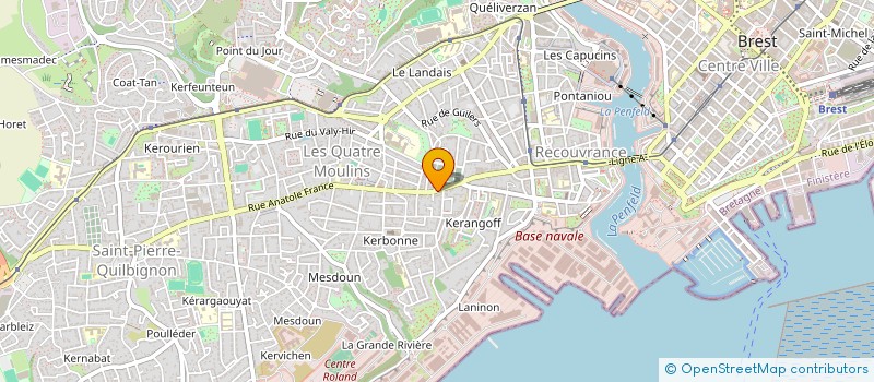 localisation de l'entreprise MONSIEUR AMBROISE GUDEMARD à BREST