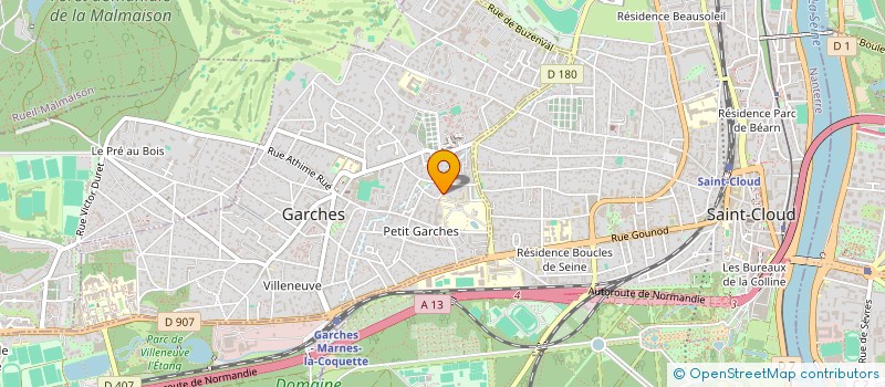 localisation de l'entreprise MONSIEUR AMBROISE MARIE YVON MAGNIERE  GARCHES