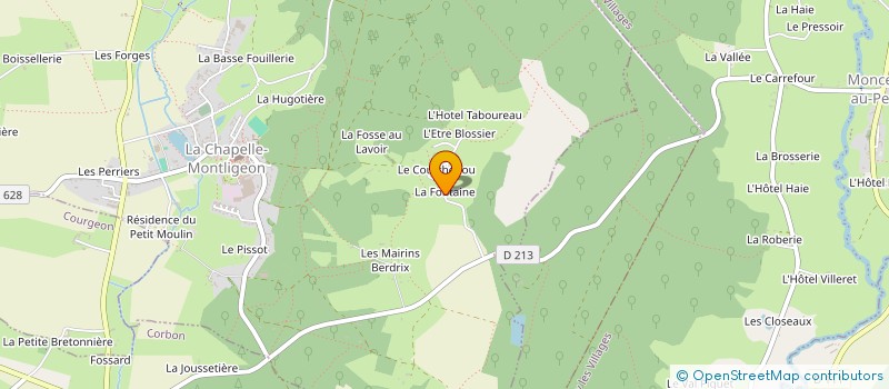 localisation de l'entreprise MONSIEUR AMBROISE MILET à LA CHAPELLE-MONTLIGEON