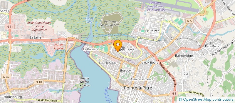 localisation de l'entreprise MONSIEUR AMBROISE OTVAS à LES ABYMES