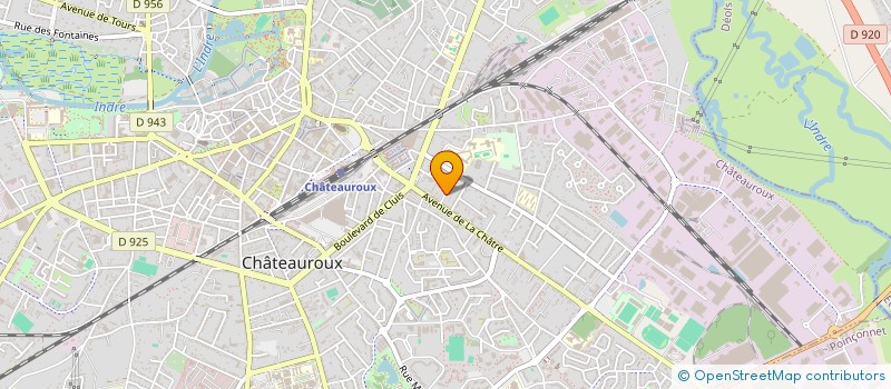 localisation de l'entreprise MONSIEUR AMBROISE POTIER à CHATEAUROUX