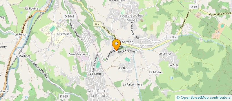 localisation de l'entreprise MONSIEUR AMBROISE SAUVAGE  SOURCIEUX-LES-MINES