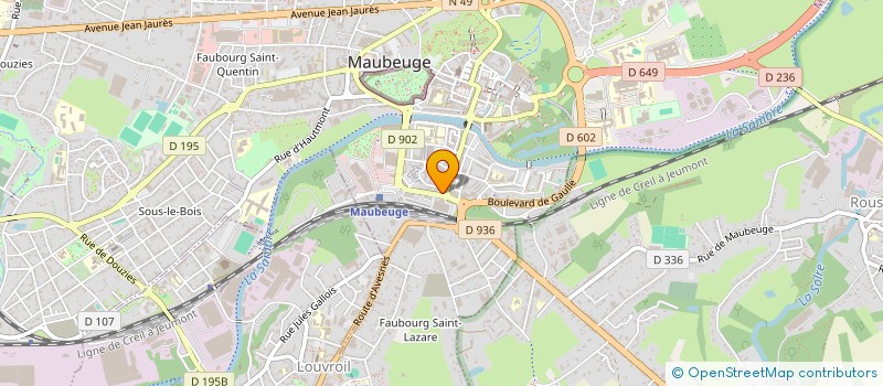 localisation de l'entreprise MONSIEUR AMDJAD BADRI  MAUBEUGE