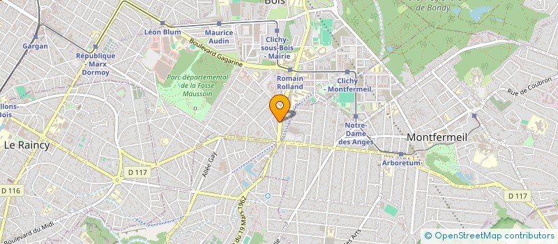 localisation de l'entreprise MONSIEUR AMED BELMILOUD à CLICHY-SOUS-BOIS