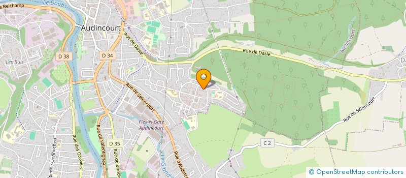 localisation de l'entreprise MONSIEUR AMED LALAOUA  AUDINCOURT