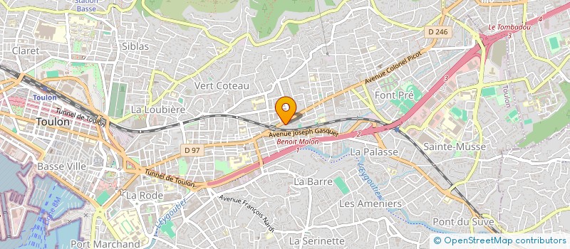 localisation de l'entreprise MONSIEUR AMED MOKHTARI  TOULON