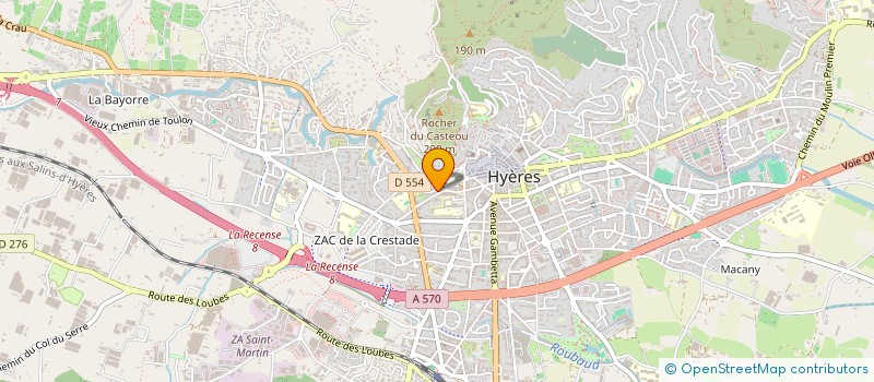 localisation de l'entreprise MONSIEUR AMEDEE BRIERE  HYERES