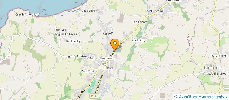 localisation de l'entreprise MONSIEUR AMEDEE CORRE  PLEUBIAN