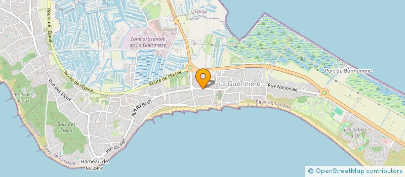 localisation de l'entreprise MONSIEUR AMEDEE DURAND à LA GUERINIERE