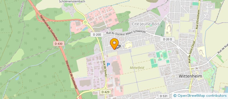 localisation de l'entreprise MONSIEUR AMEDEE LAGHI à WITTENHEIM