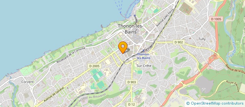 localisation de l'entreprise MONSIEUR AMEDEE MAMET à THONON-LES-BAINS