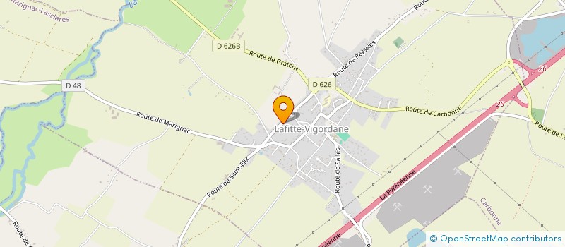 localisation de l'entreprise MONSIEUR AMEDEE PAPY  LAFITTE-VIGORDANE