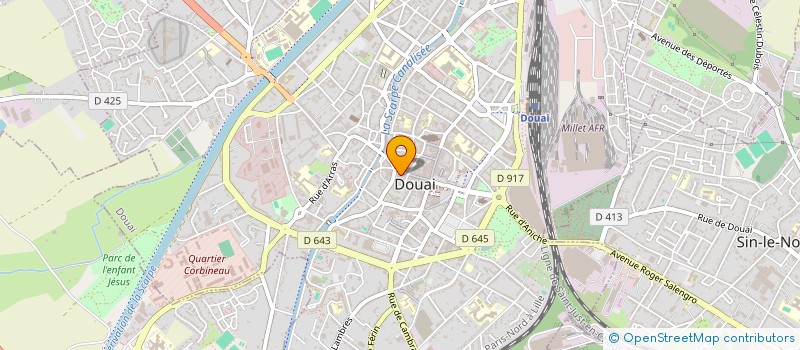 localisation de l'entreprise MONSIEUR AMEDEE QUIQUEMPOIS à DOUAI