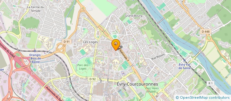 localisation de l'entreprise MONSIEUR AMEDI CAMARA à EVRY-COURCOURONNES