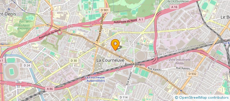 localisation de l'entreprise MONSIEUR AMEERUDEEN ABDUL AJEES  LA COURNEUVE
