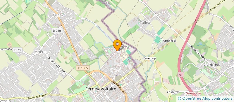 localisation de l'entreprise MONSIEUR AMEGNONA FRANCK KPODJESSO à FERNEY-VOLTAIRE