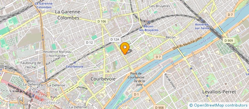 localisation de l'entreprise MONSIEUR AMENALLAH SOUAYAH  COURBEVOIE