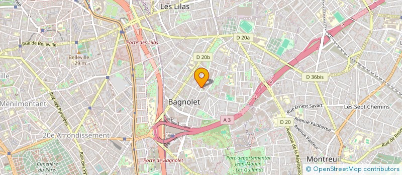 localisation de l'entreprise MONSIEUR AMER JOUDEH à BAGNOLET