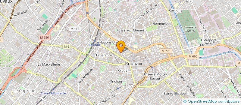 localisation de l'entreprise MONSIEUR AMER LARBI  ROUBAIX