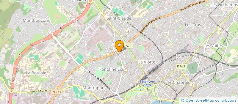 localisation de l'entreprise MONSIEUR AMER OMAR TOUR  BESANCON