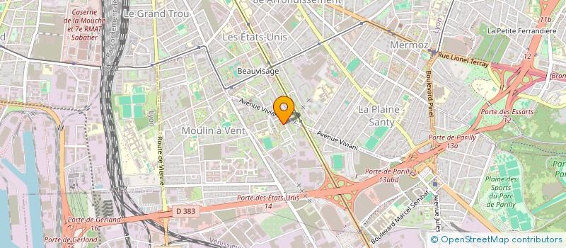 localisation de l'entreprise MONSIEUR AMER ZIDI  VENISSIEUX