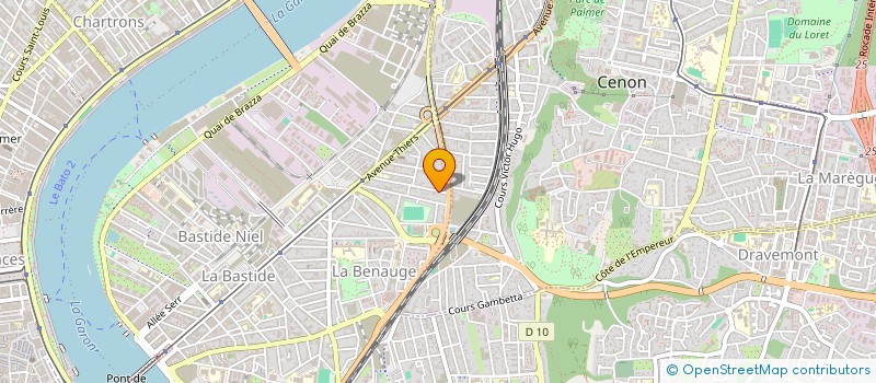 localisation de l'entreprise MONSIEUR AMERICO DA SILVA BARROS  BORDEAUX