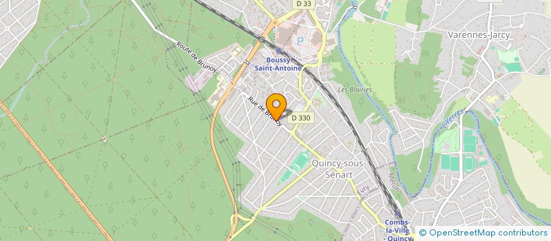 localisation de l'entreprise MONSIEUR AMERICO DO COUTO AMOEDA  QUINCY-SOUS-SENART