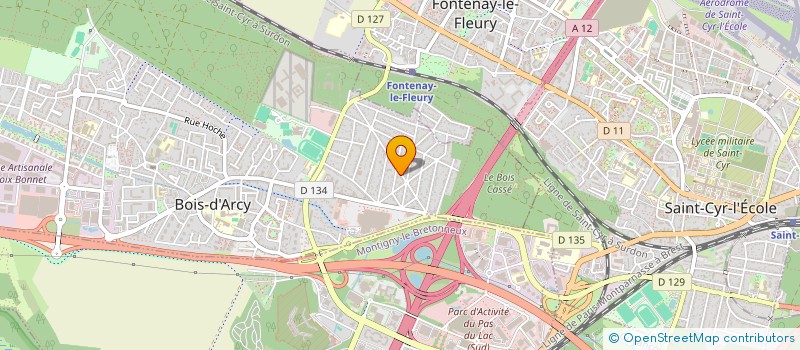 localisation de l'entreprise MONSIEUR AMERICO REIS LOPES DA CUNHA  BOIS-D'ARCY