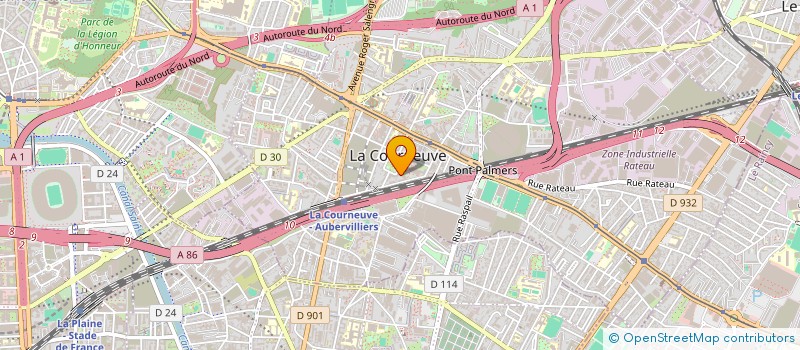 localisation de l'entreprise MONSIEUR AMET BALDE à LA COURNEUVE